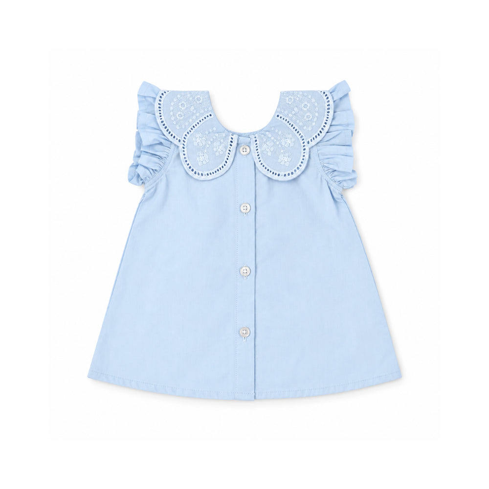 KaiserCraft Salty Toes Baby Broderie Two Piece Set babysett blå