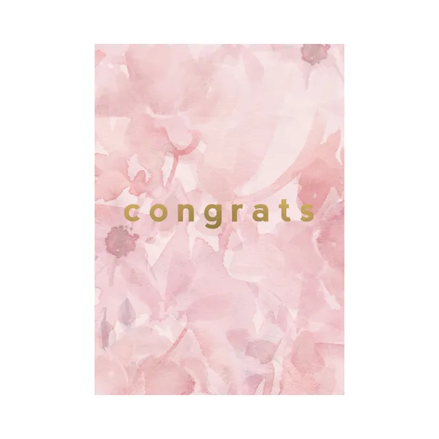 KaiserCraft Congrats Watercolour gratulasjonskort 5x7