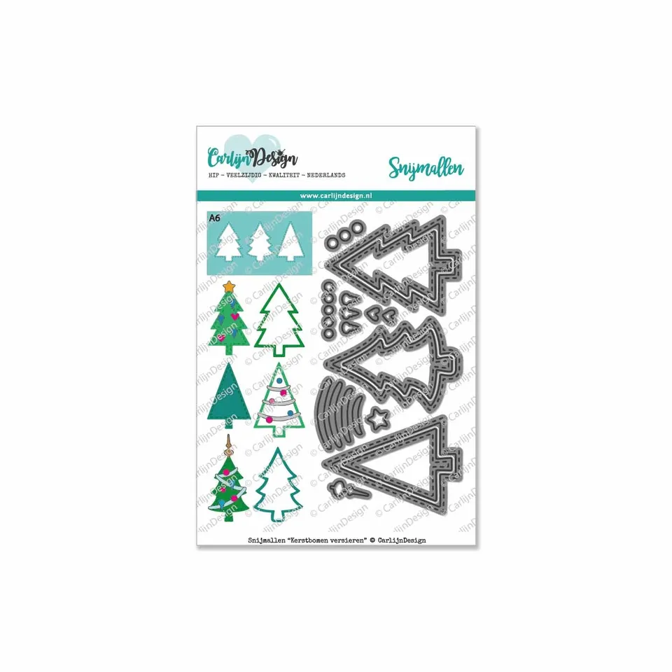 CarlijnDesign Kerstbomen CDSN-0029 dies juletrær