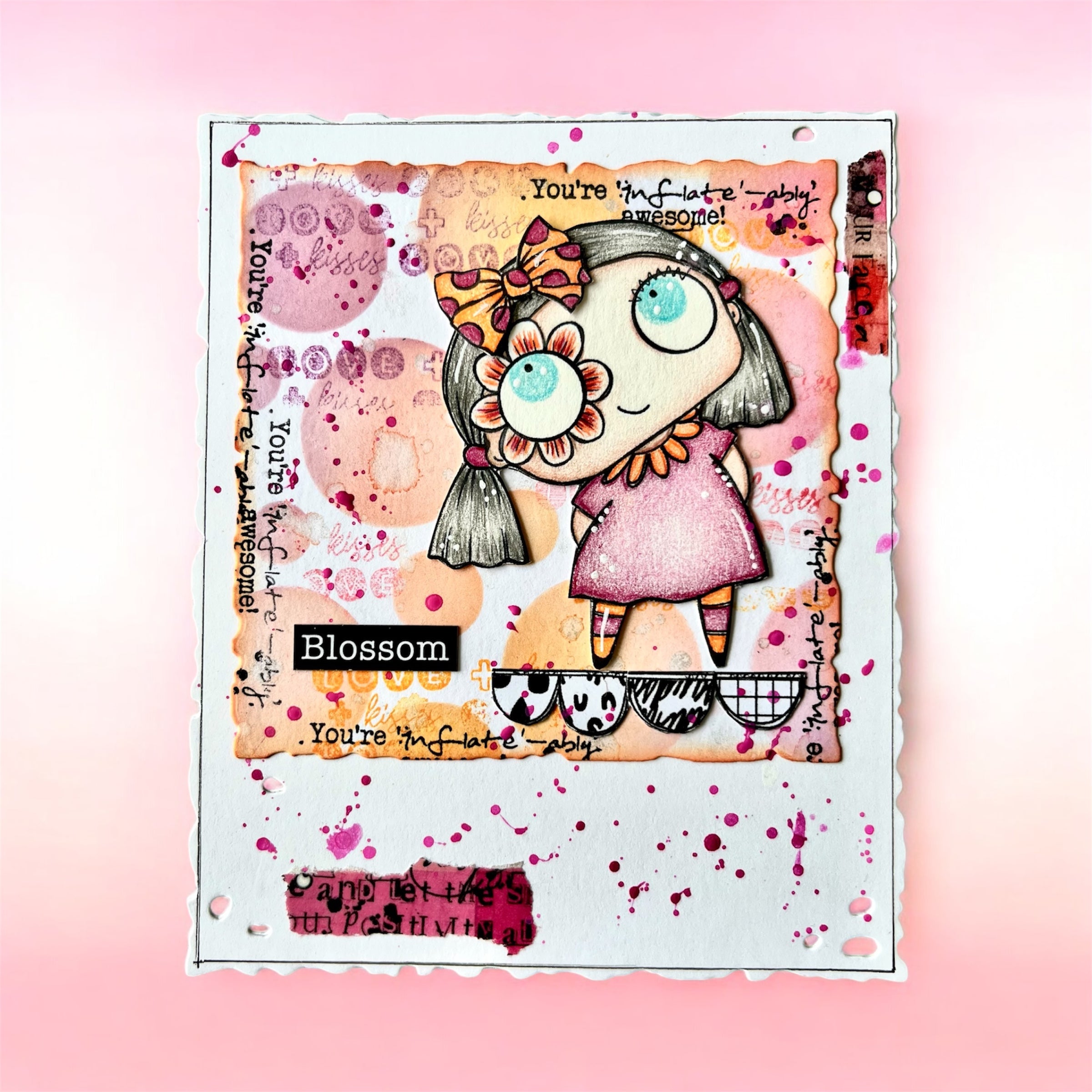 AALL & Create 494 X Or O clearstempel A7 hilsen
