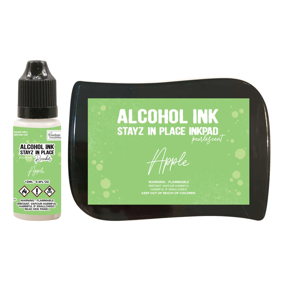 Couture Creations Alcohol Ink blekkpute apple perlemor