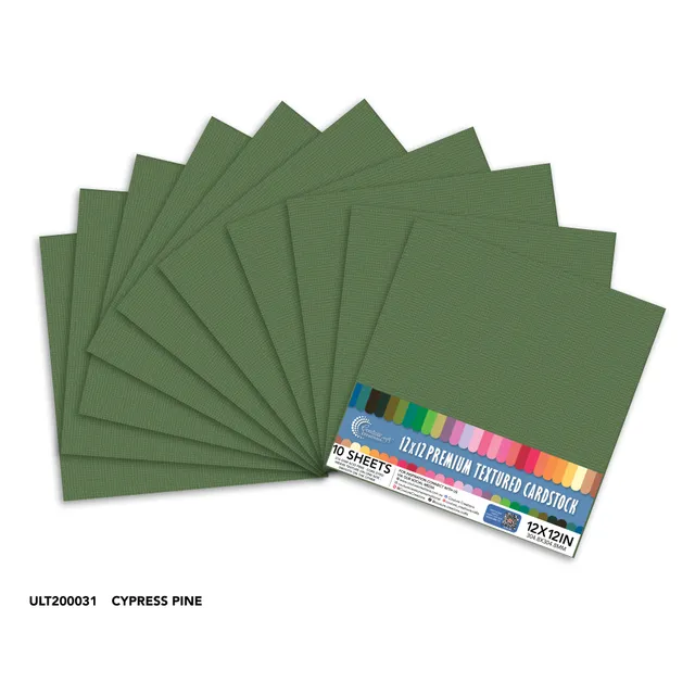 Couture Creations Cypress Pine kartong 12x12 10 ark struktur