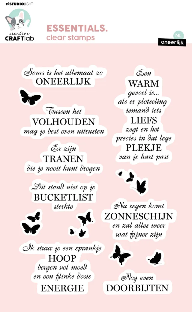 Studio Light Creative Craftlab Oneerlijk stempel nederlandsk