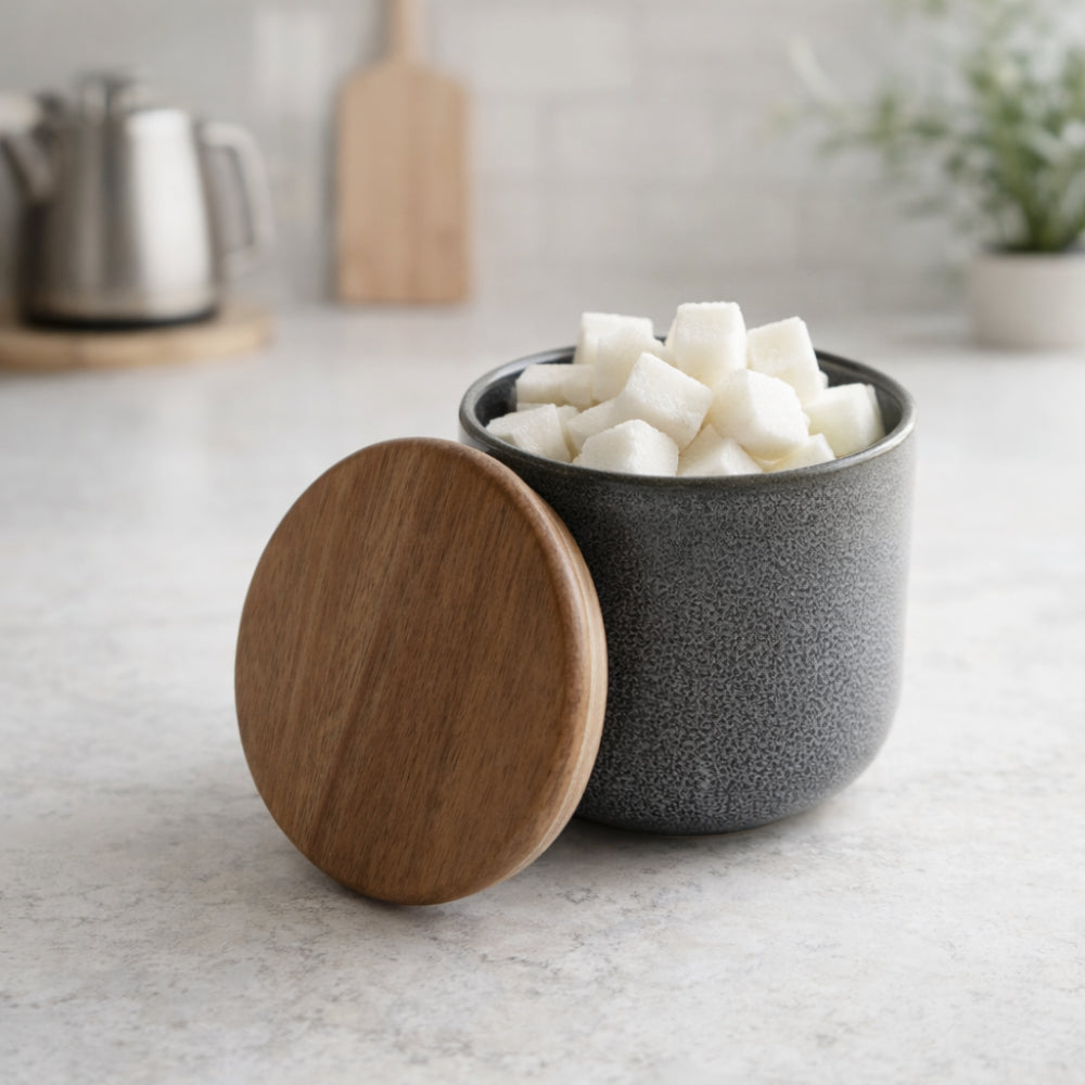 KaiserCraft Lake House krukke slate speckle liten