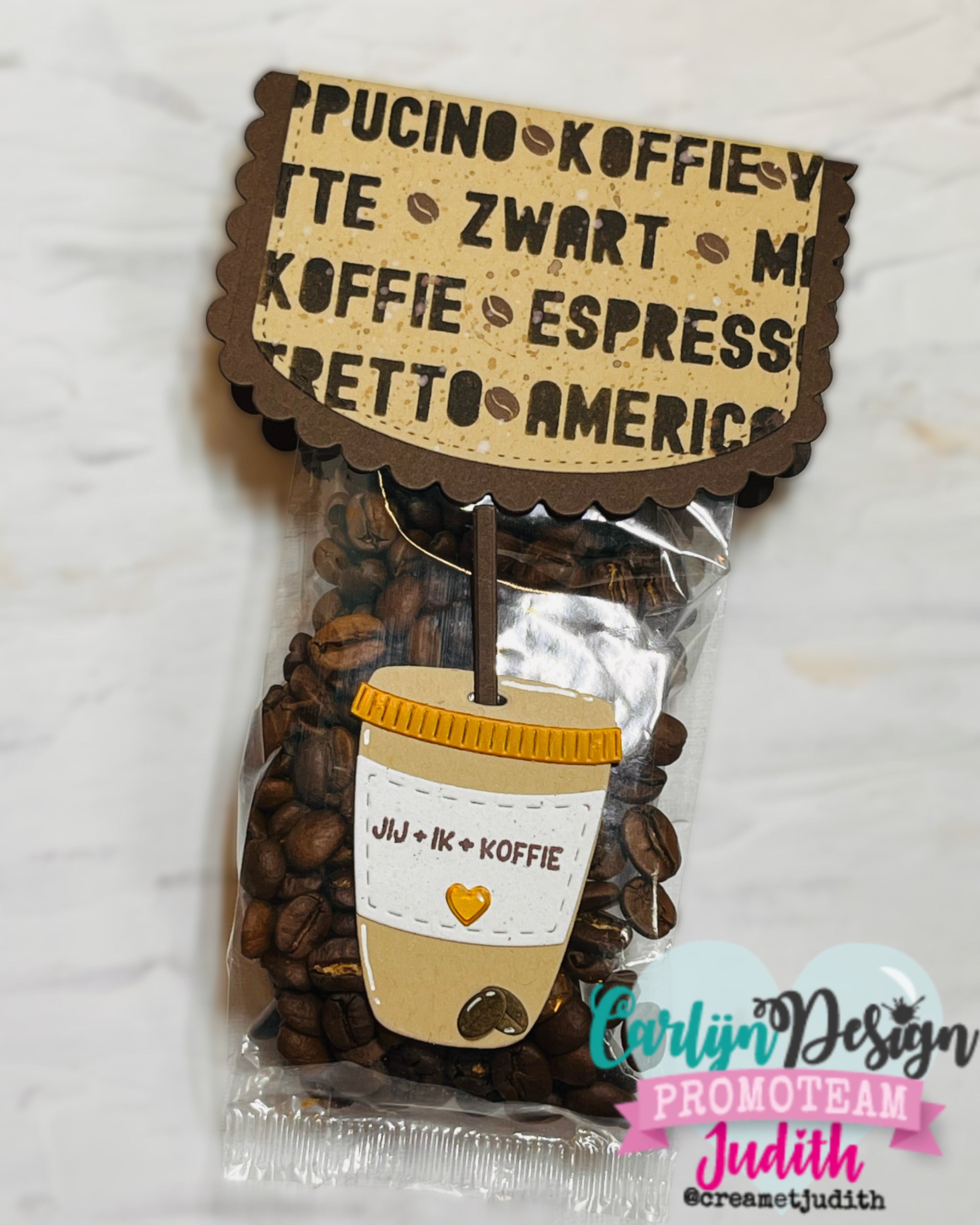 CarlijnDesign Monster Koffie CDSC-0045 sjablong 15,5cm
