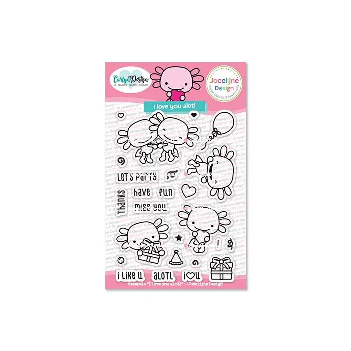 CarlijnDesign CDJD-0069 stempler I Love You Alotl A6