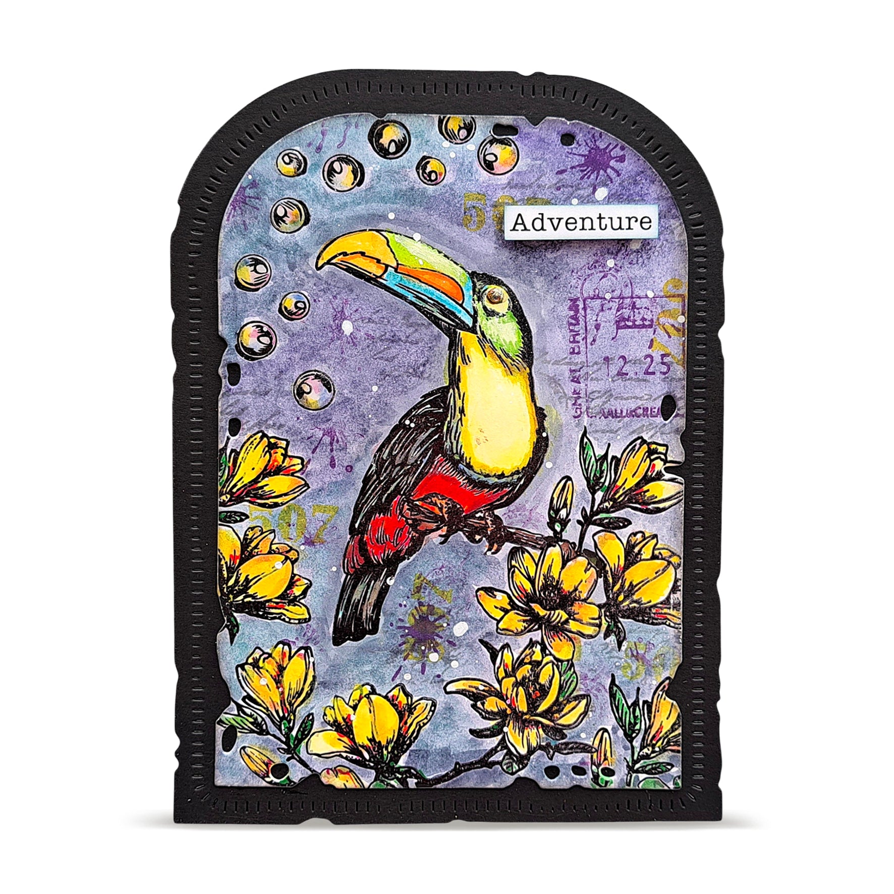 Aall and Create TP-1347 Bubbly Toucan stempelsett A6 tukan