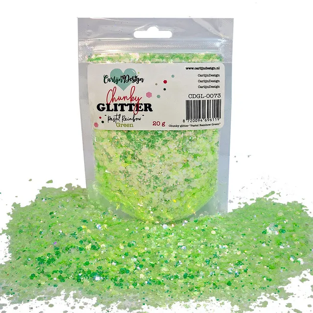CarlijnDesign Chunky CDGL-0073 glitter grønn 20g