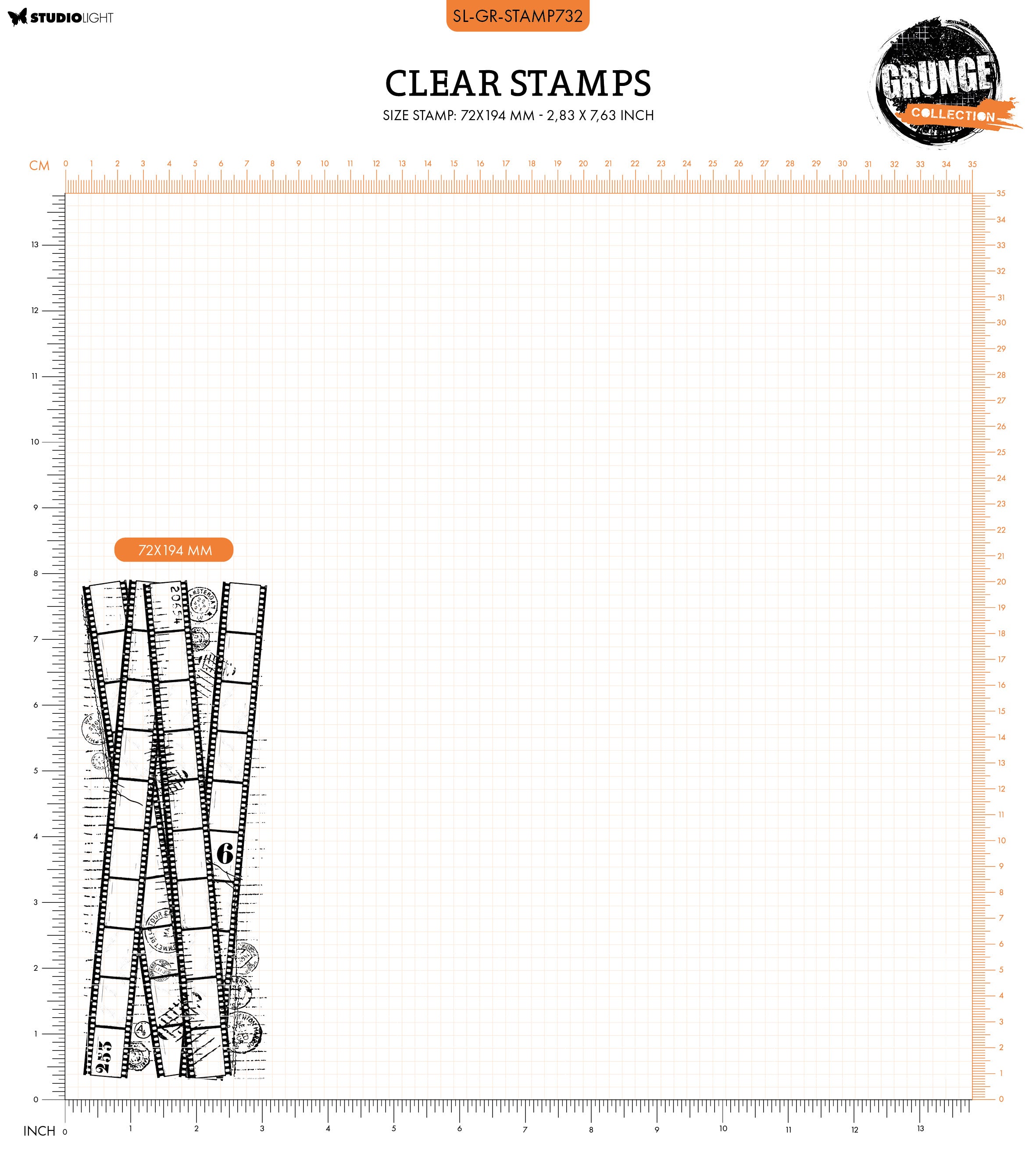 Studio Light Grunge fotofilm clear stamp
