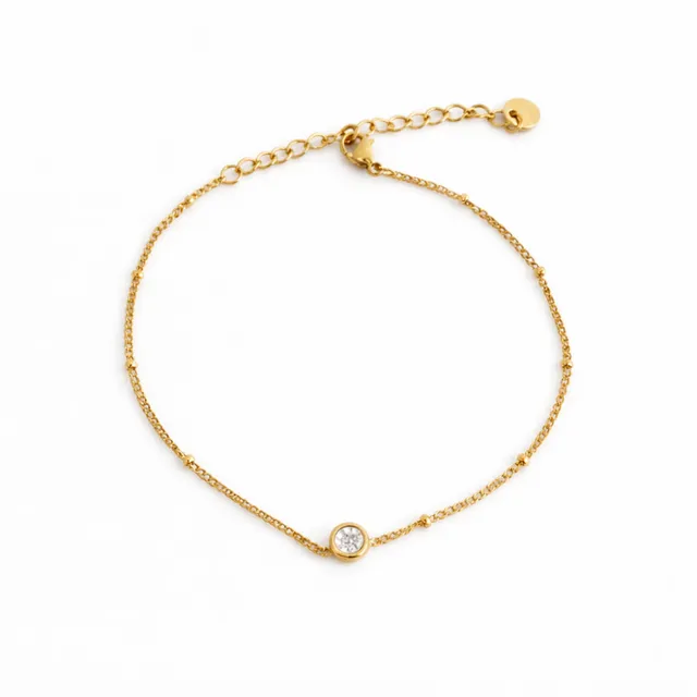 K&Co Belle armbånd gull rustfritt stål zirkonia