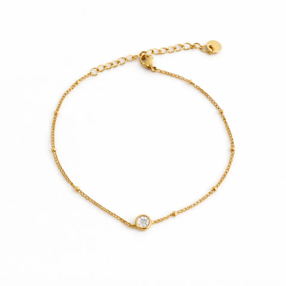K&Co Belle armbånd gull rustfritt stål zirkonia
