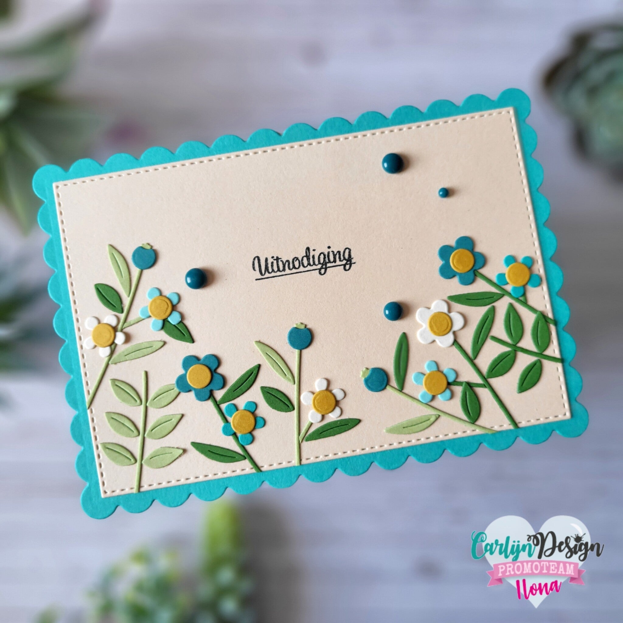 CarlijnDesign Waxzegel 1 CDSN-0222 dies vokssegl blomst