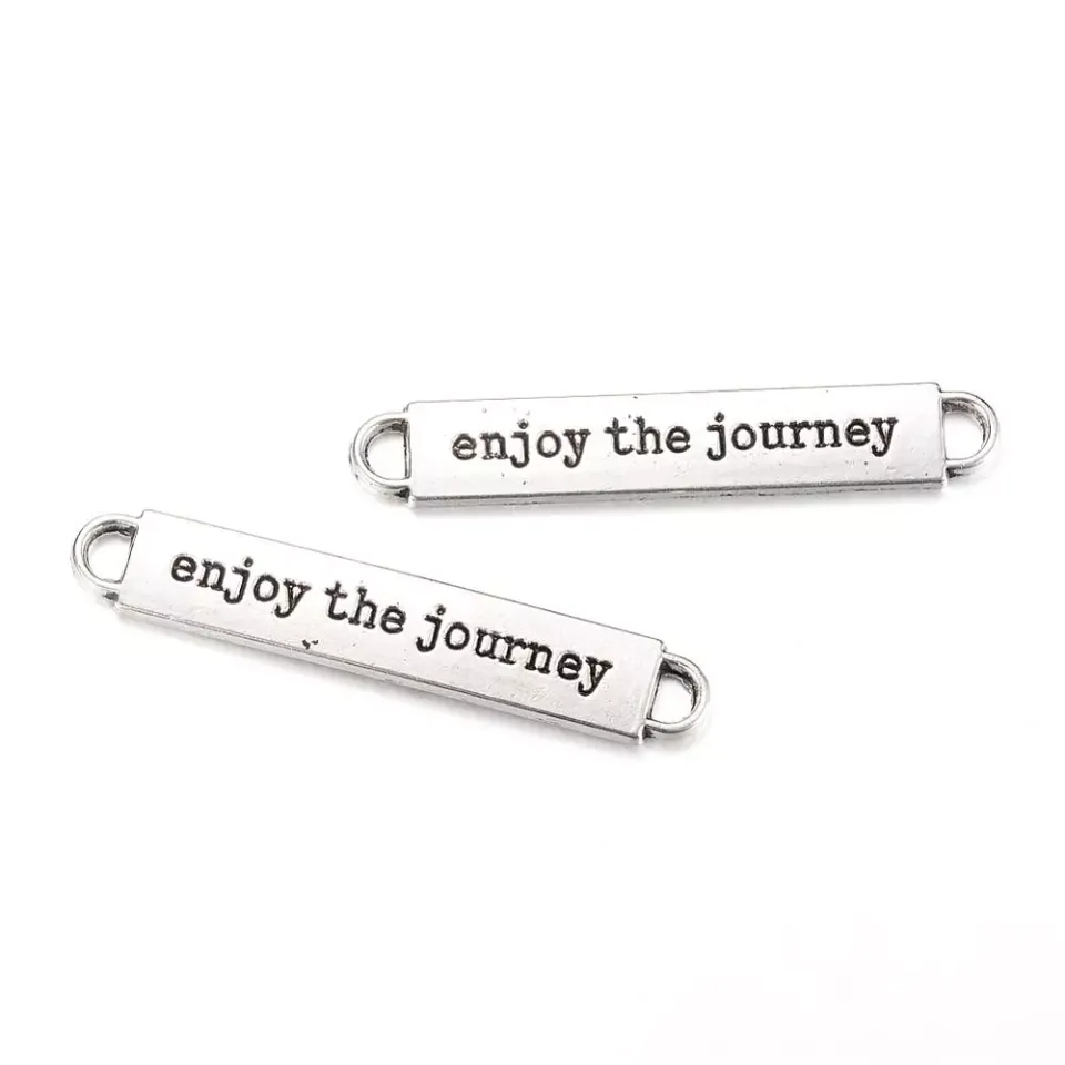 Korthobby Enjoy the Journey stempel tekst