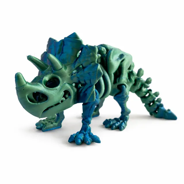 KaiserCraft 3D Print Triceratops figur grønn dinosaur