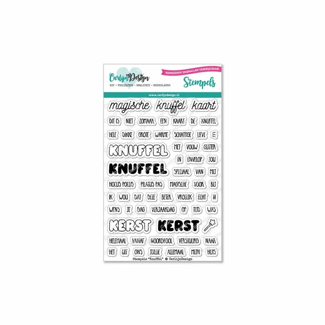 CarlijnDesign Knuffel CDST-0053 stempel A6 jul