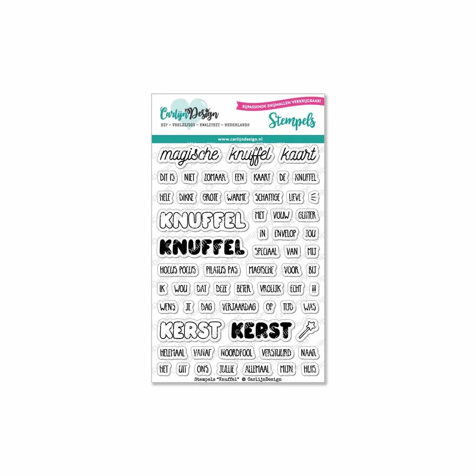 CarlijnDesign Knuffel CDST-0053 stempel A6 jul