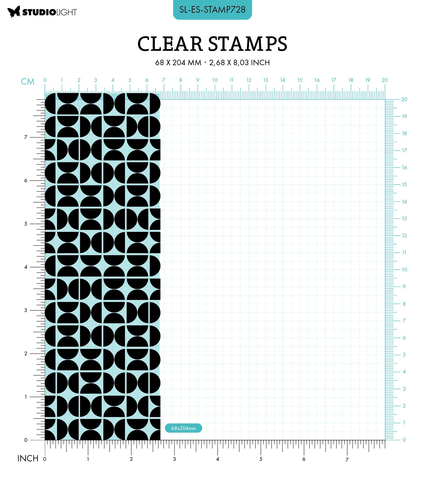 Studio Light Essentials Retro Pattern klarstempel