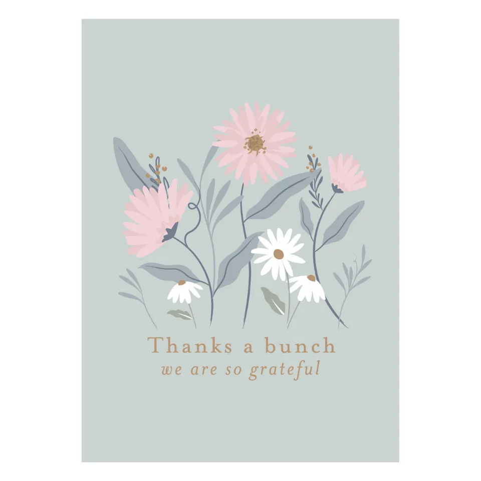 KaiserCraft Garden Meadow gratulasjonskort thanks a bunch