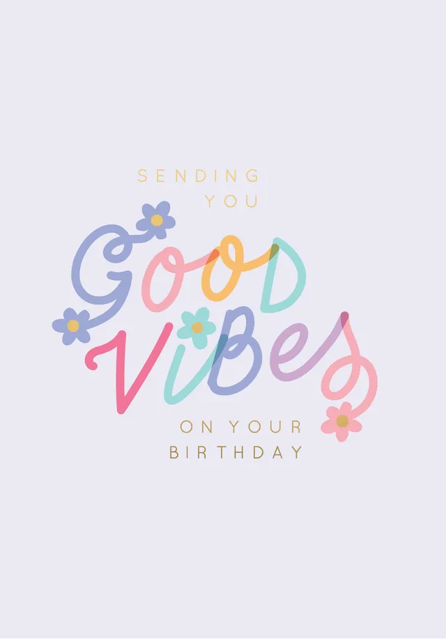 KaiserCraft Good Vibes gratulasjonskort tekst
