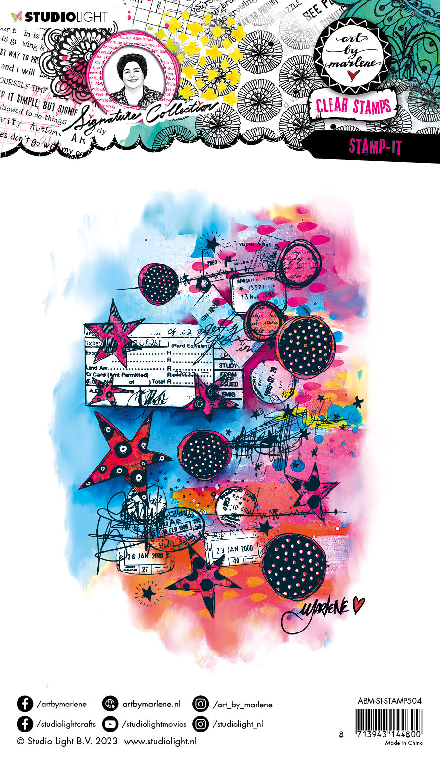 Studio Light Art by Marlene Stamp-it clear stamp Signature