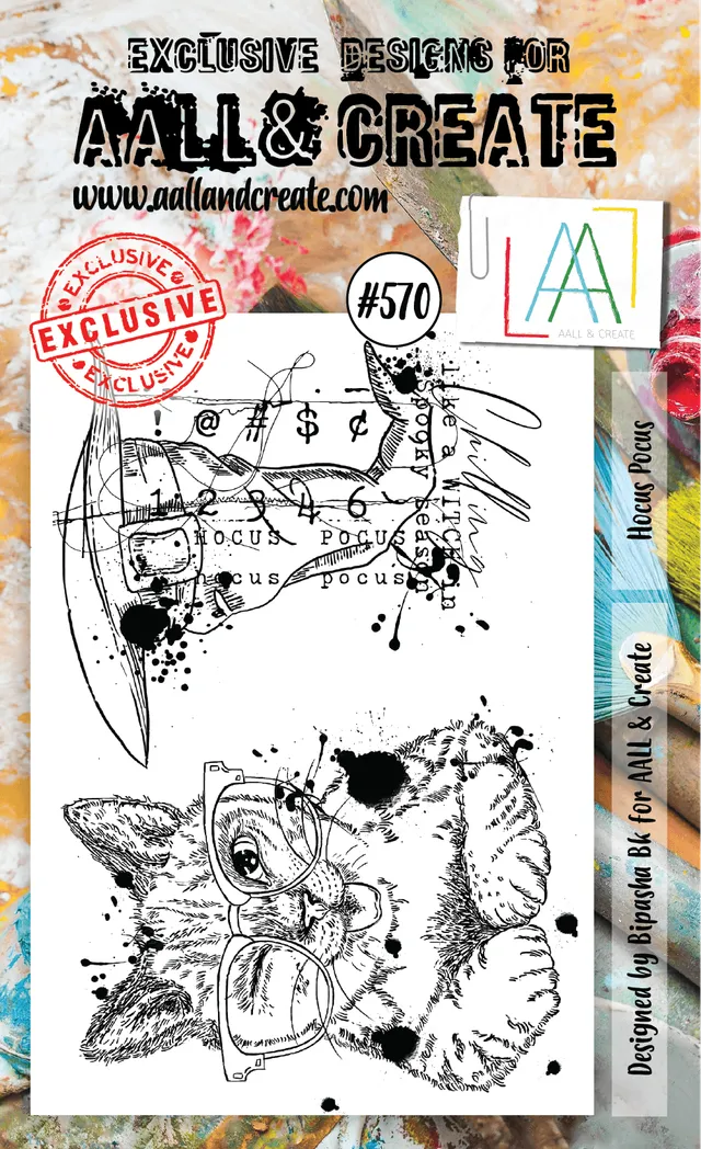 AALL & Create #570 Hocus Pocus stempelsett A6 halloween