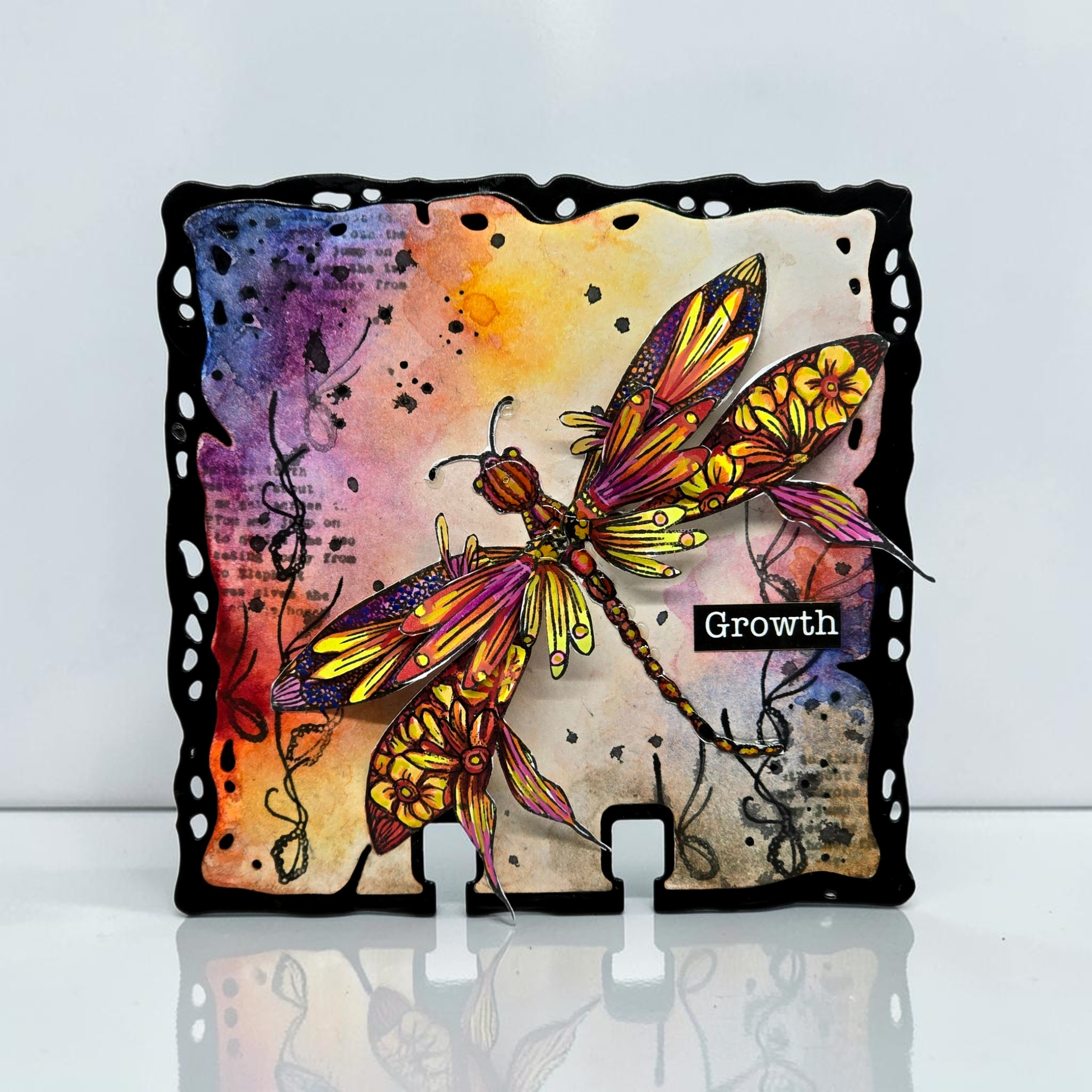 Aall and Create TP-1466 Glassbound Dragonfly stempelsett A6