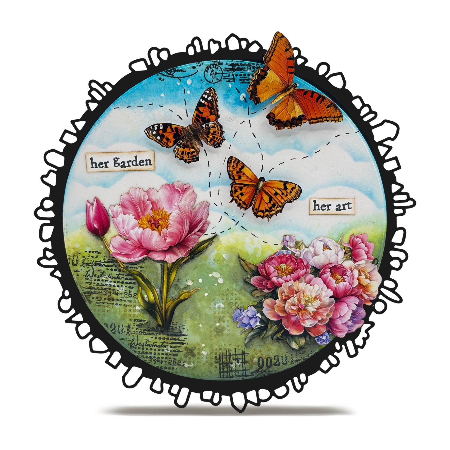 Aall and Create EP-89 Sunblush Garden ephemera 49-pk