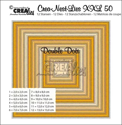 Crealies Crea-Nest-Lies XXL No.50 dies firkanter