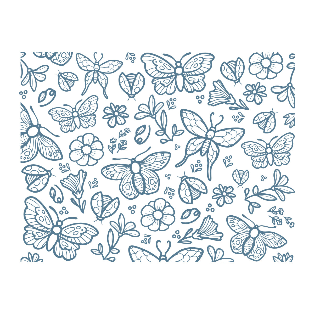 Couture Creations Colourful Moments Fluttering Background stempel blomsterbakgrunn
