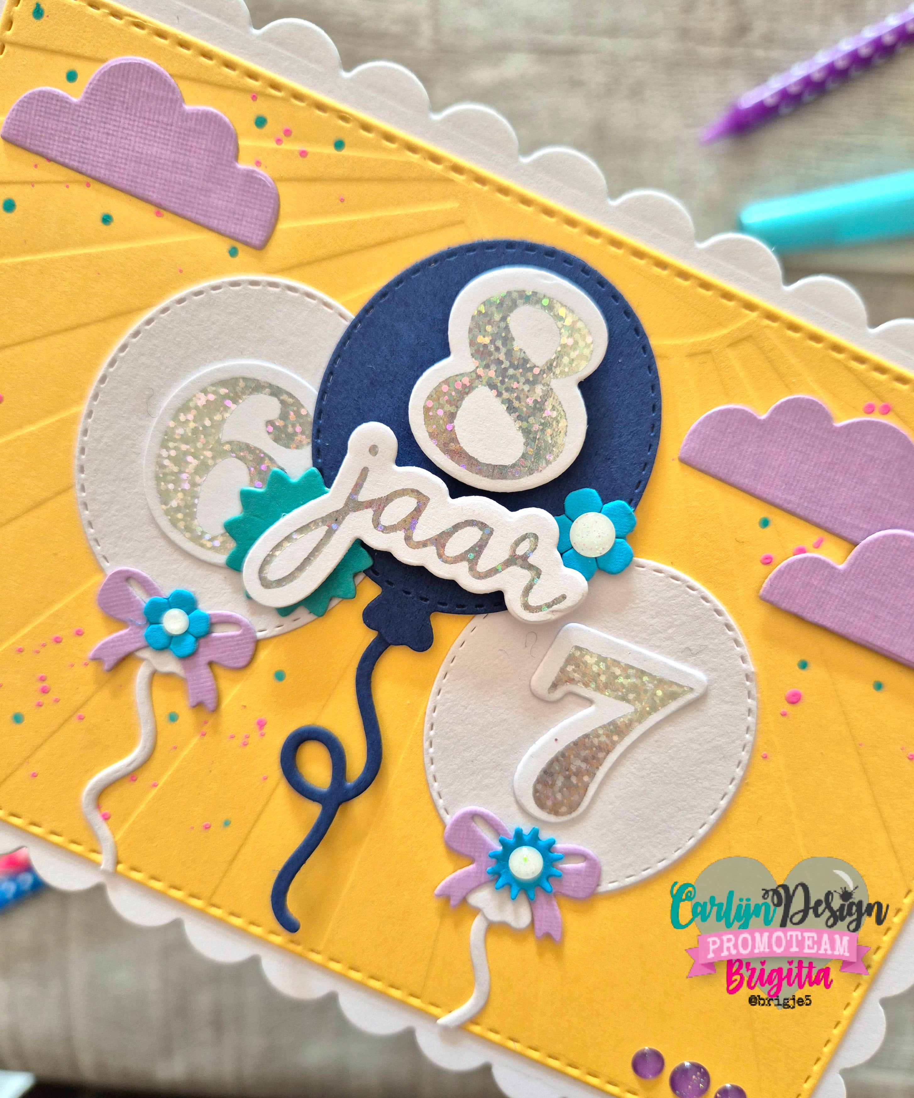 CarlijnDesign Grote Cijfers CDHF-0073 hot foil tall