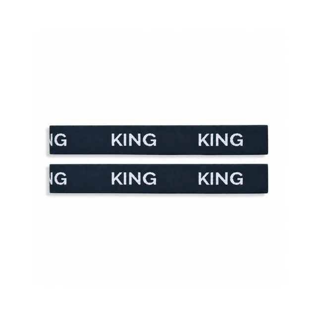 KaiserCraft House Series sengetøystrikk King navy 2-pakning