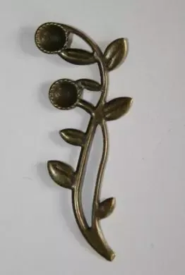 Korthobby Blad med blomst dieskutt blomstermotiv