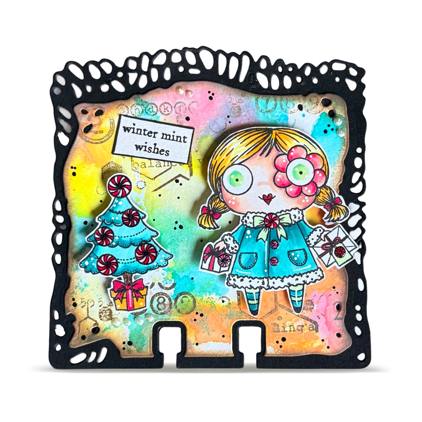 AALL & Create TP-1395 stempelsett Water Mint A7 5 motiv
