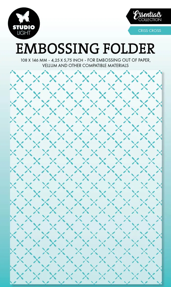 Studio Light Essentials Criss Cross pregefolder kryssmønster