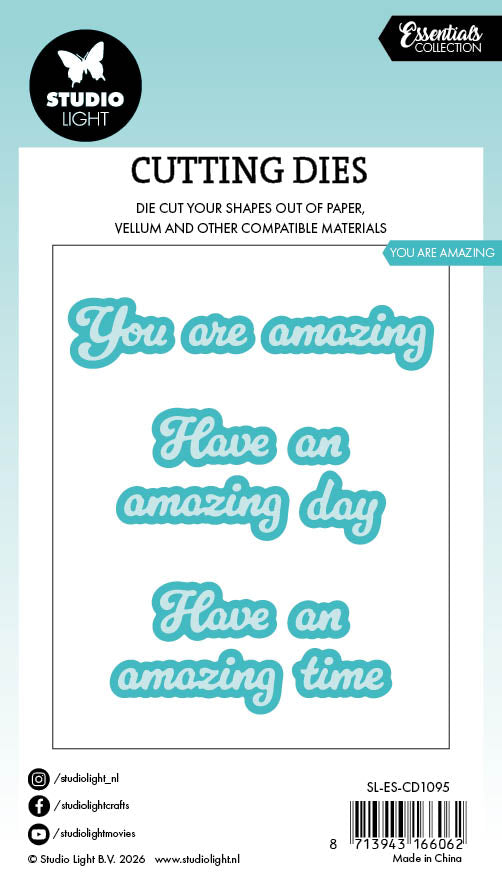 Studio Light Essentials You are amazing kutte-die tekst