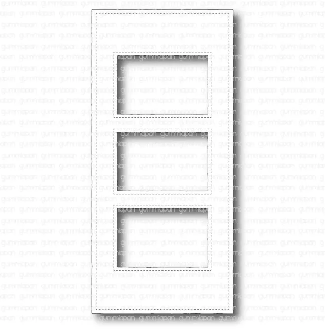 Gummiapan Slimline 3 vindu dies