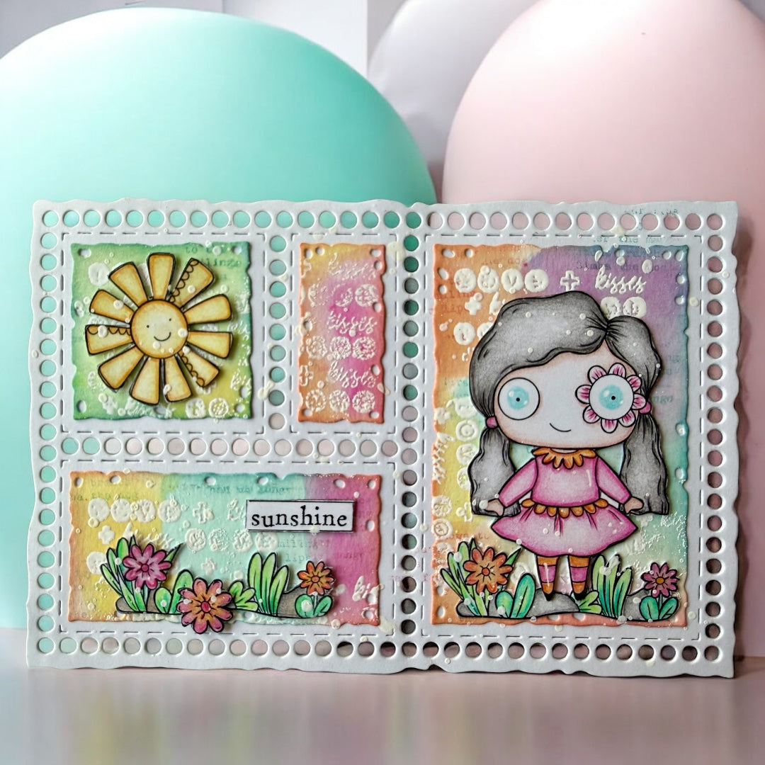 Aall and Create TP-1364 Sunlit Wishes stempel A7 tekst