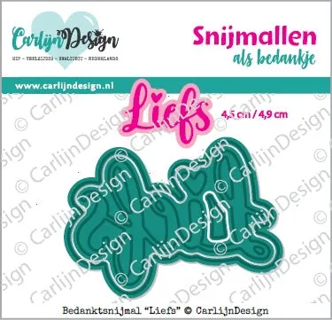 CarlijnDesign CDBS-0016 Liefs dies takk 4,5 cm