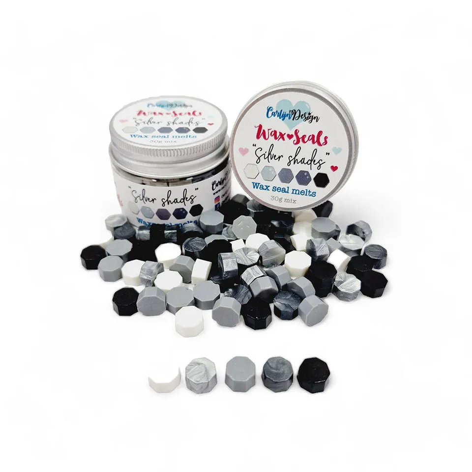 CarlijnDesign CDWX-0007 voksperler silver shades 30 g