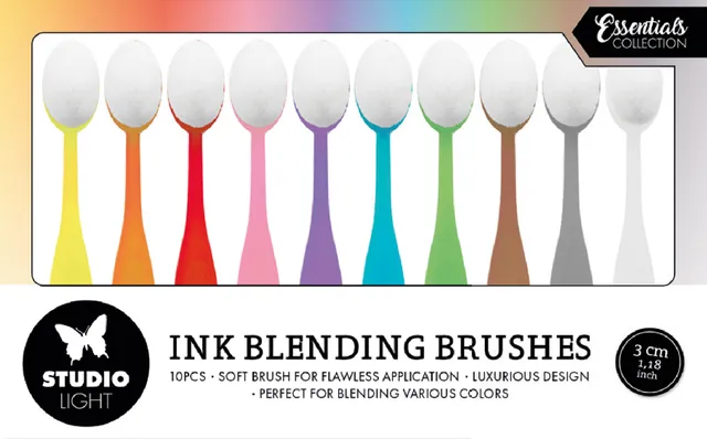 Studio Light Essentials Blending Brushes 3 cm myke 10 stk