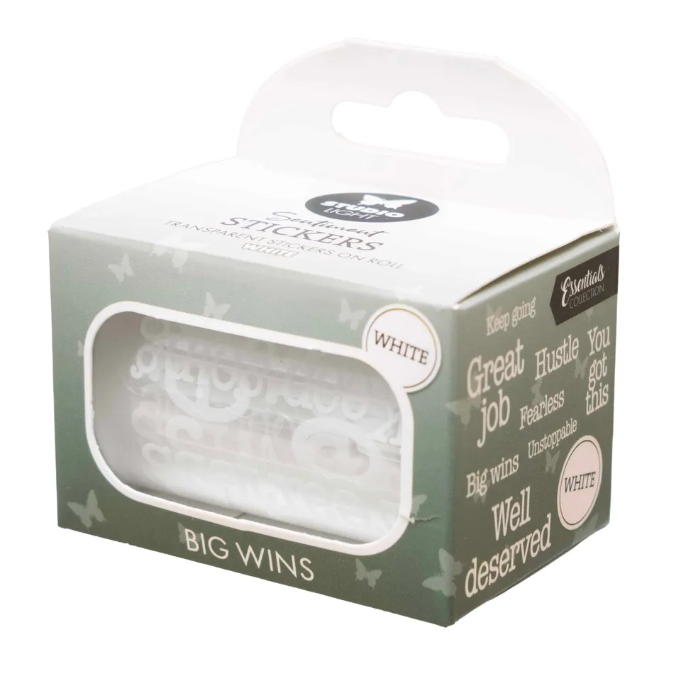 Studio Light Essentials White Big Wins stickers 5 meter