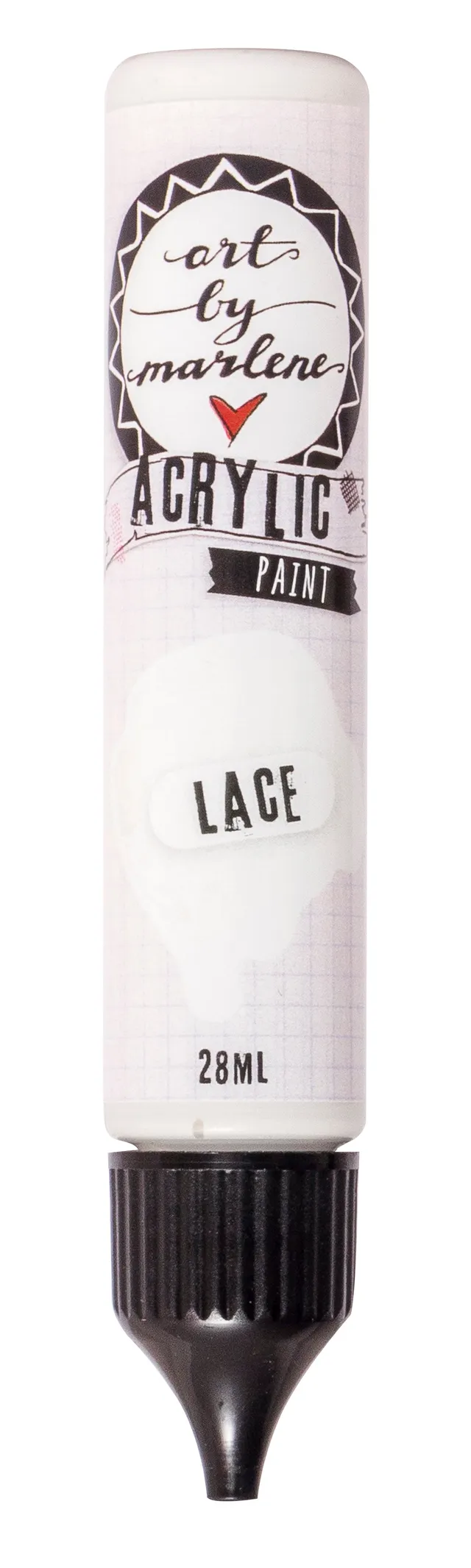 Art by Marlene Essentials Lace akrylmaling 28 ml hvit