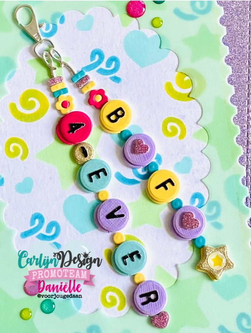 CarlijnDesign Happy Days CDJD-0079 sjablong 4-pakk konfettimønster