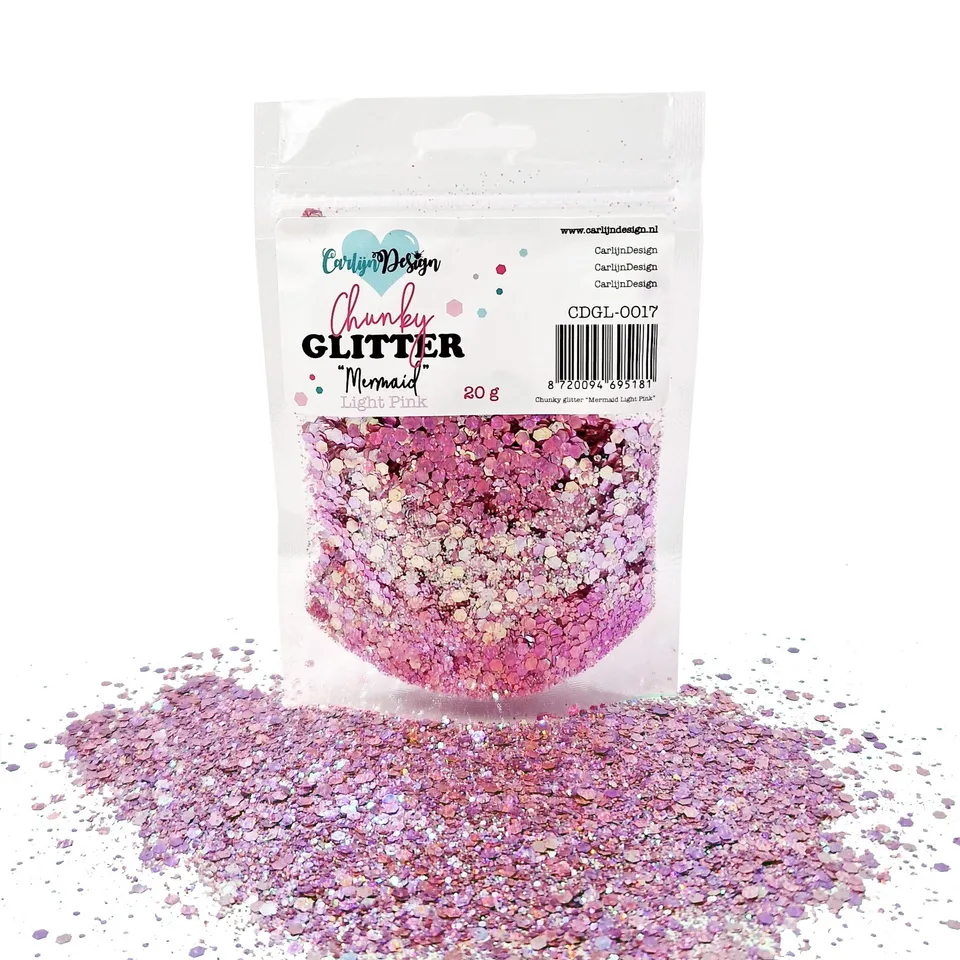 CarlijnDesign Chunky glitter CDGL-0017 glitter rosa 20 g