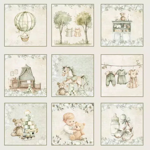 Reprint Cutie Collection Tags mønsterpapir 12x12