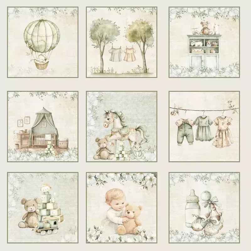 Reprint Cutie Collection Tags mønsterpapir 12x12