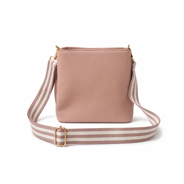 KaiserCraft Signature Series Textured Strap Bucket Bag veske rosa