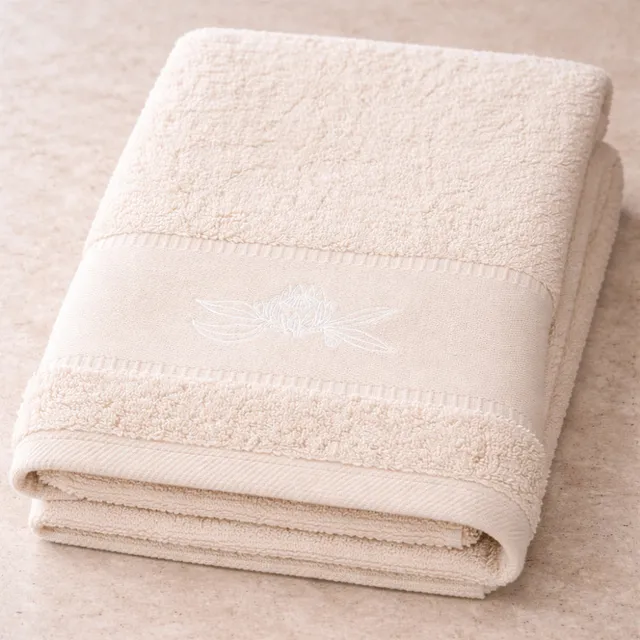 K&Co. Serenity Series Taupe badehåndkle 70x140 myk