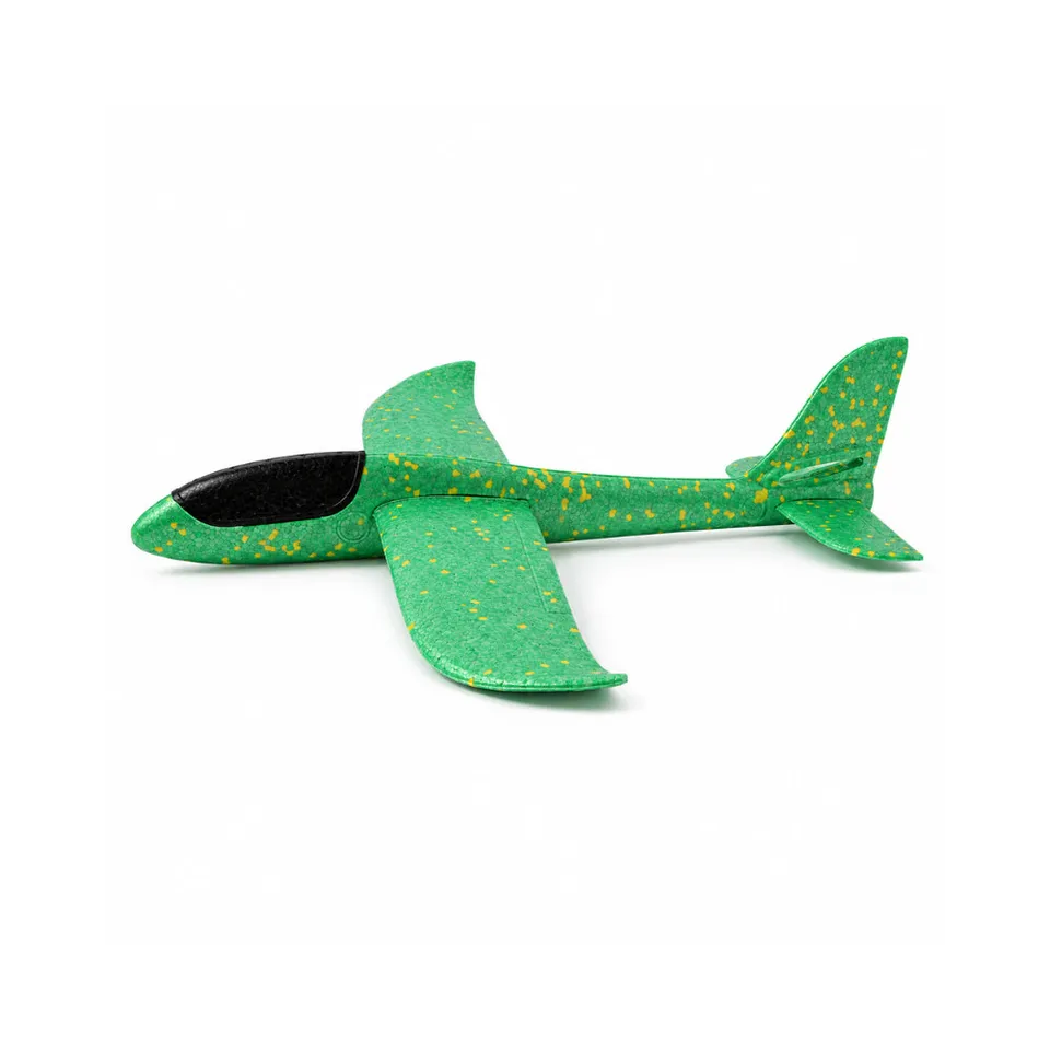 KaiserCraft Good Vibes Kids Foam Plane skumfly grønn lett