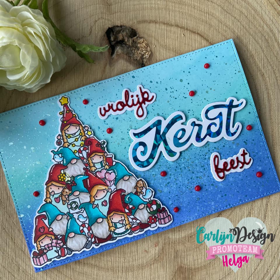 CarlijnDesign Grote teksten Kerst CDHF-0003 hot foil-plate 8 cm